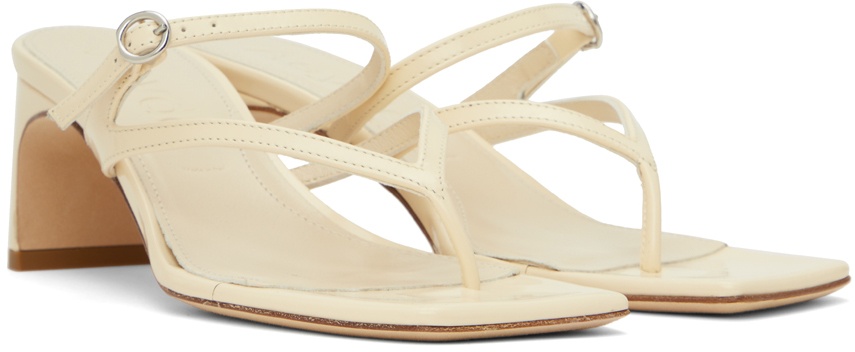 【関税込み】Aeyde オフホワイト Giselle ヒールサンダル Aeyde Off-White Giselle Heeled Sandals | REVERSIBLE
