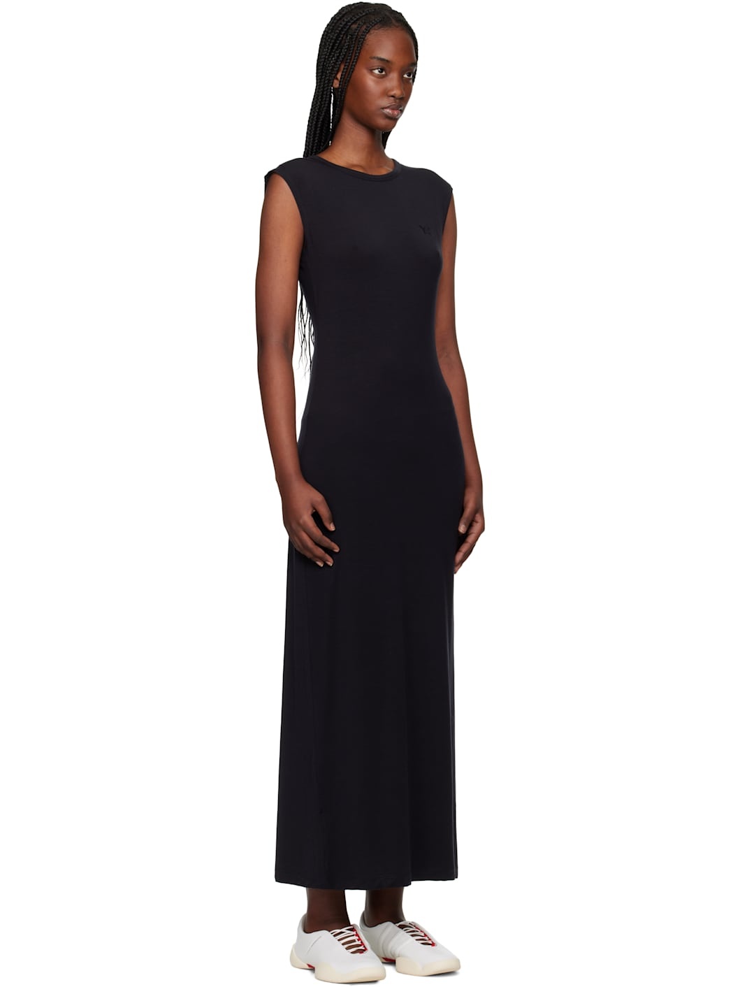 Black Open Back Midi Dress - 2
