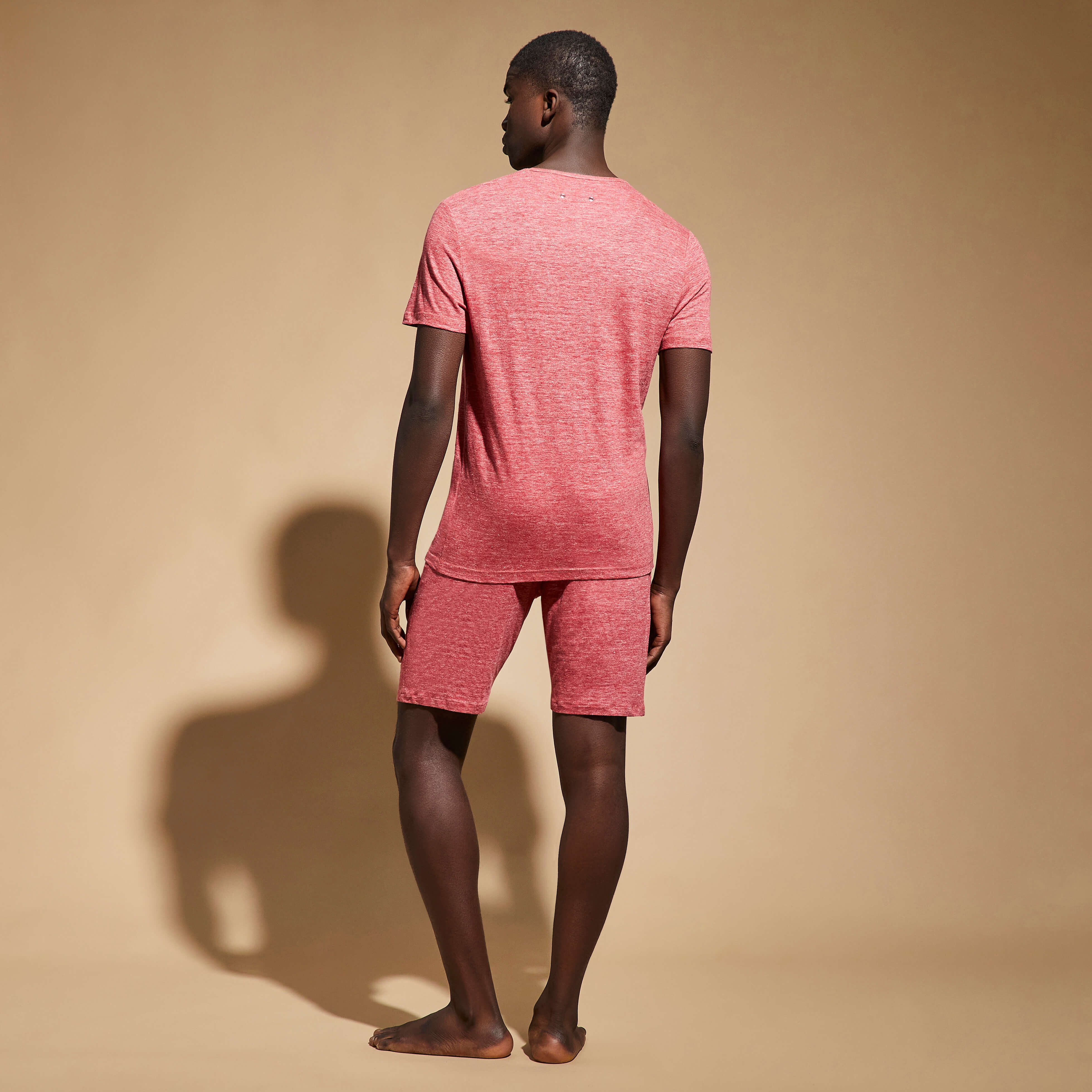 Unisex Linen Jersey T-Shirt Solid - 4