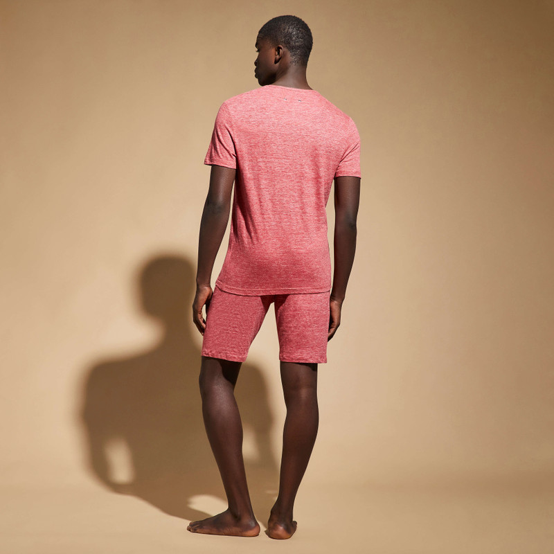 Unisex Linen Jersey T-Shirt Solid 4