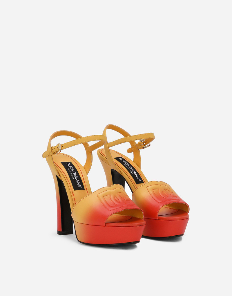Dolce & Gabbana Calfskin platform sandals outlook