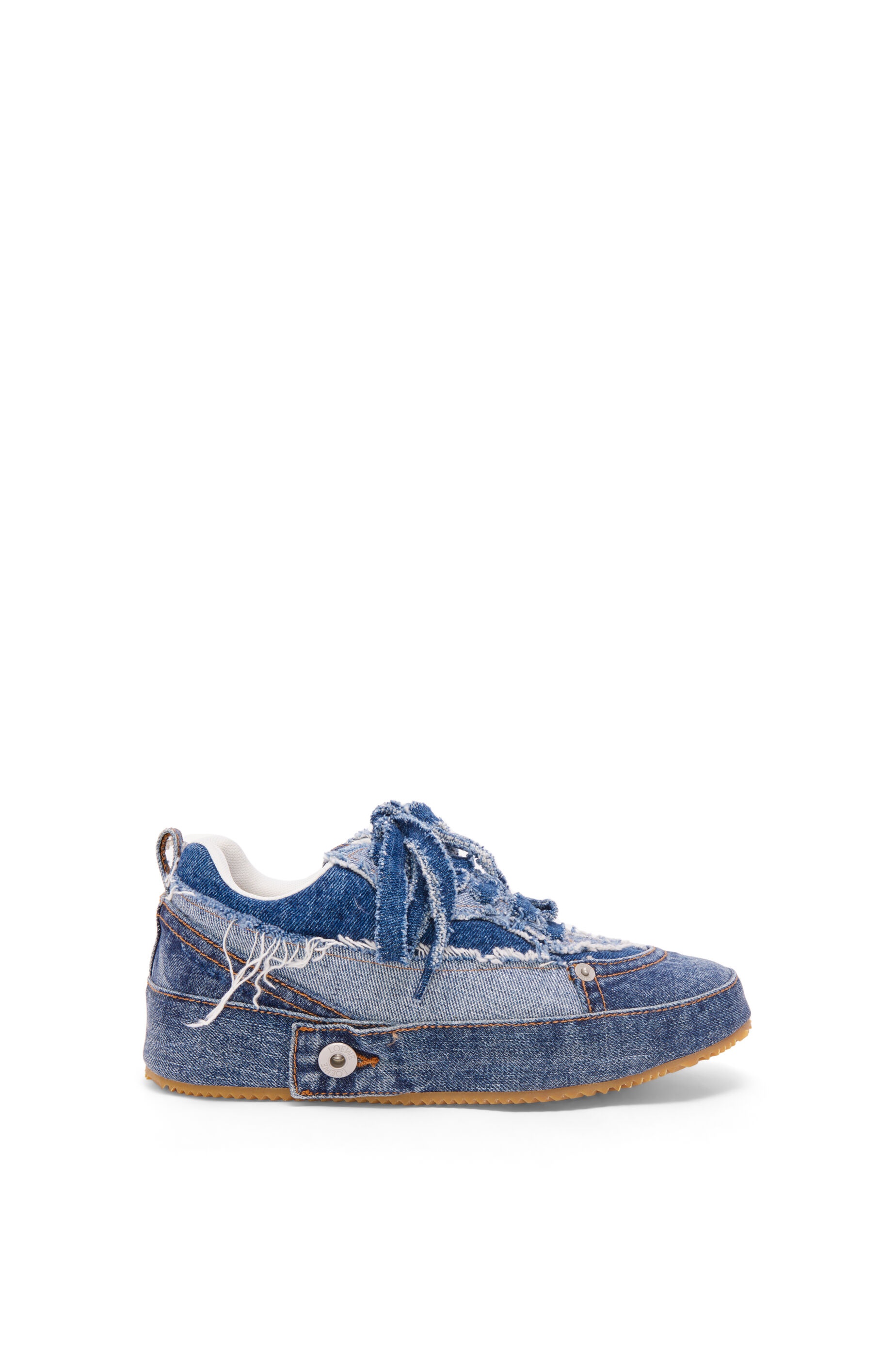 Deconstructed sneaker in denim - 1