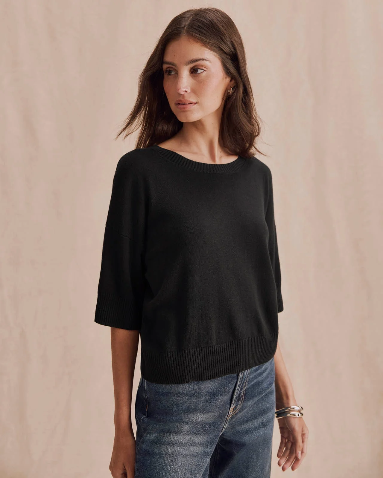 Georgie Short Sleeve Sweater - 1