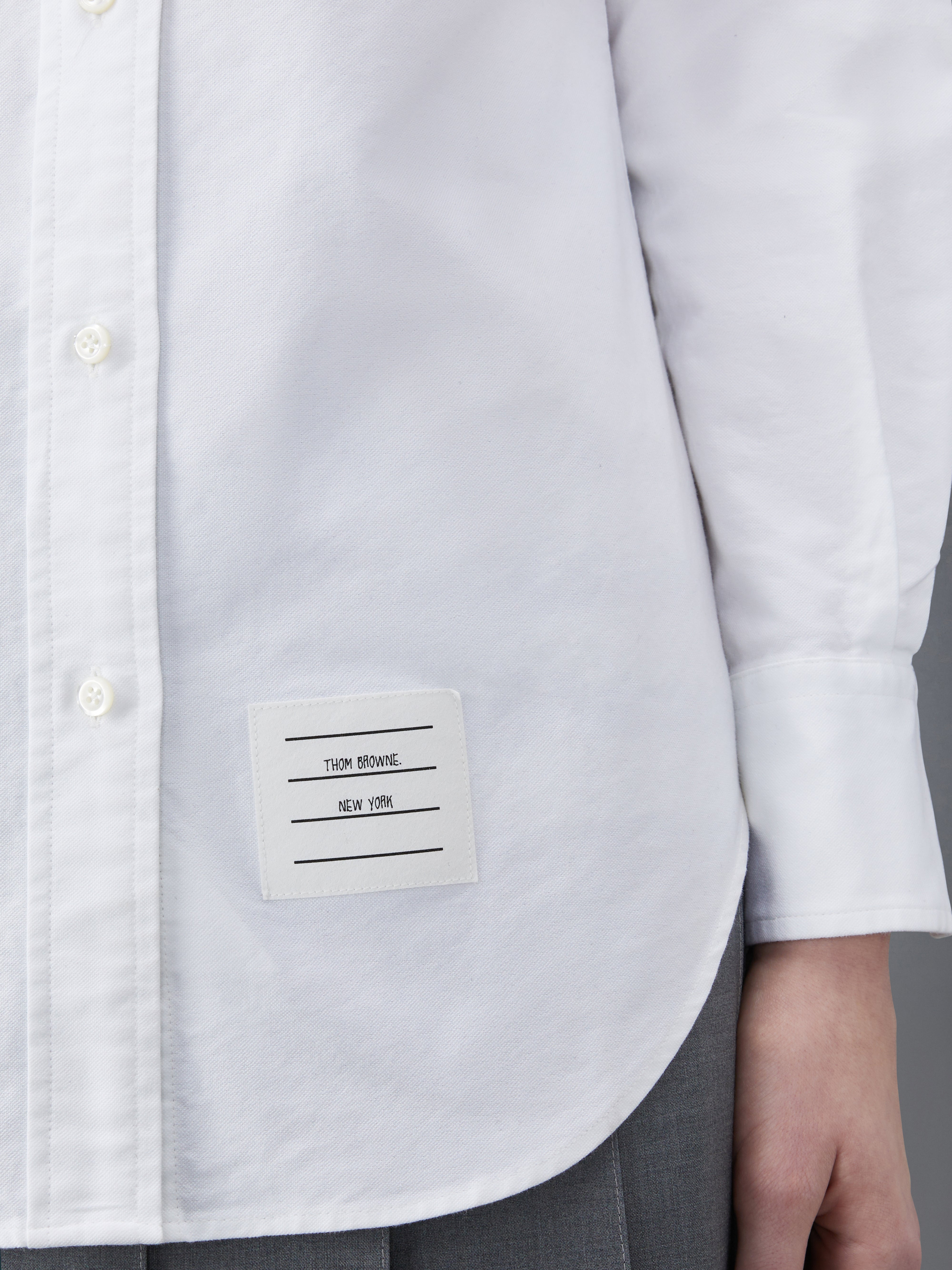 CLASSIC LONG SLEEVE BUTTON DOWN POINT COLLAR SHIRT IN OXFORD - 6