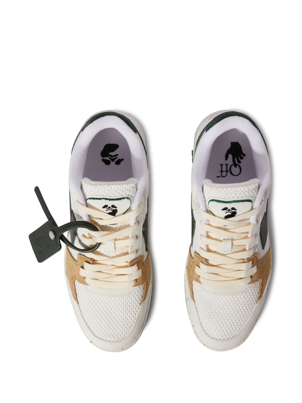 Out of Office luggage-tag detail sneakers - 4