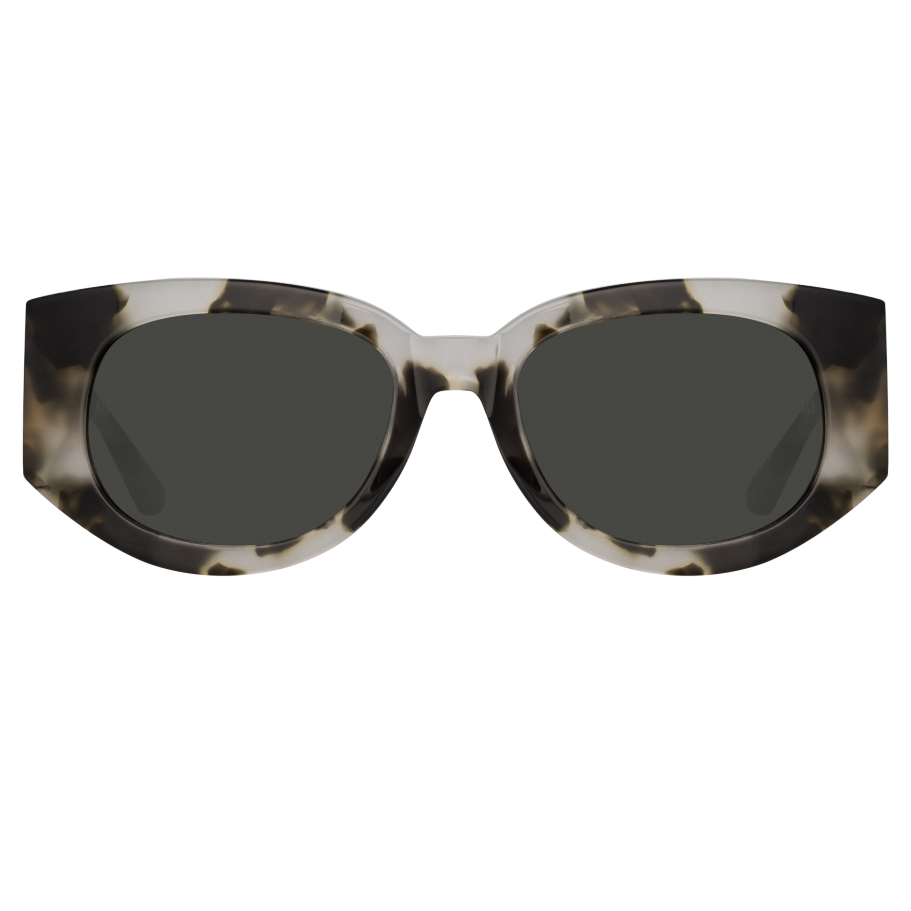 DEBBIE D-FRAME SUNGLASSES IN BLACK AND GREY TORTOISESHELL - 1