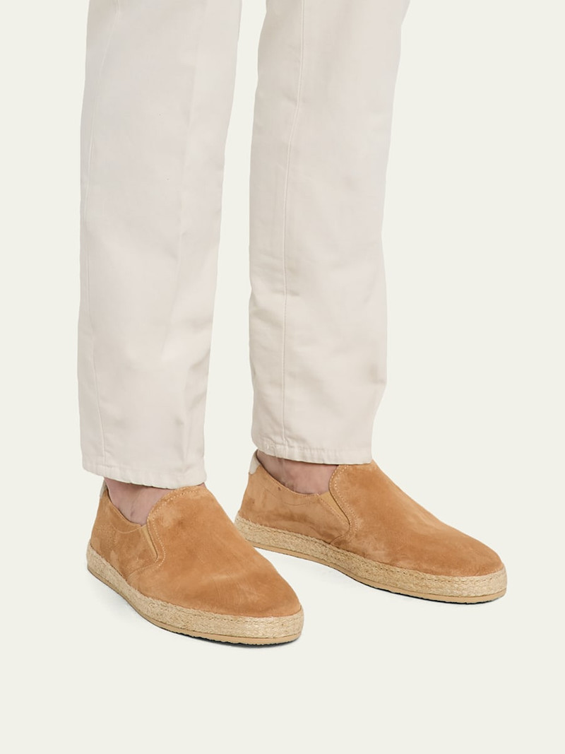 Brunello Cucinelli Men's Suede Slip-On Espadrilles outlook