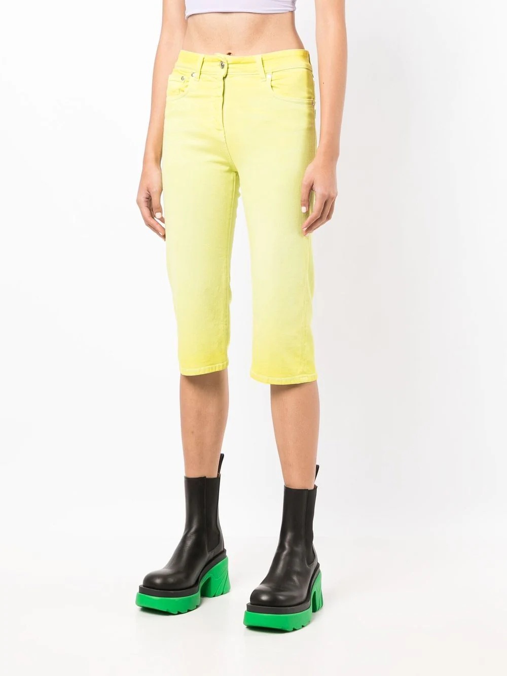 mid-rise cropped trousers - 3