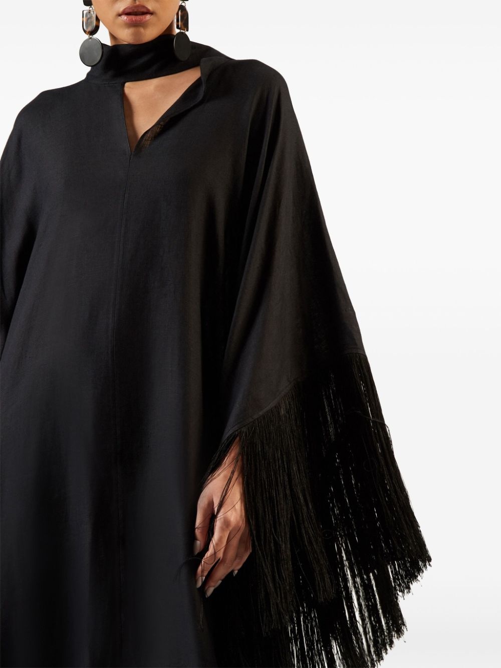 Iguazu fringed kaftan dress - 4