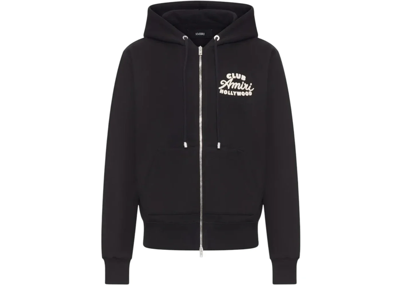 AMIRI Club Zip Hoodie Black - 1
