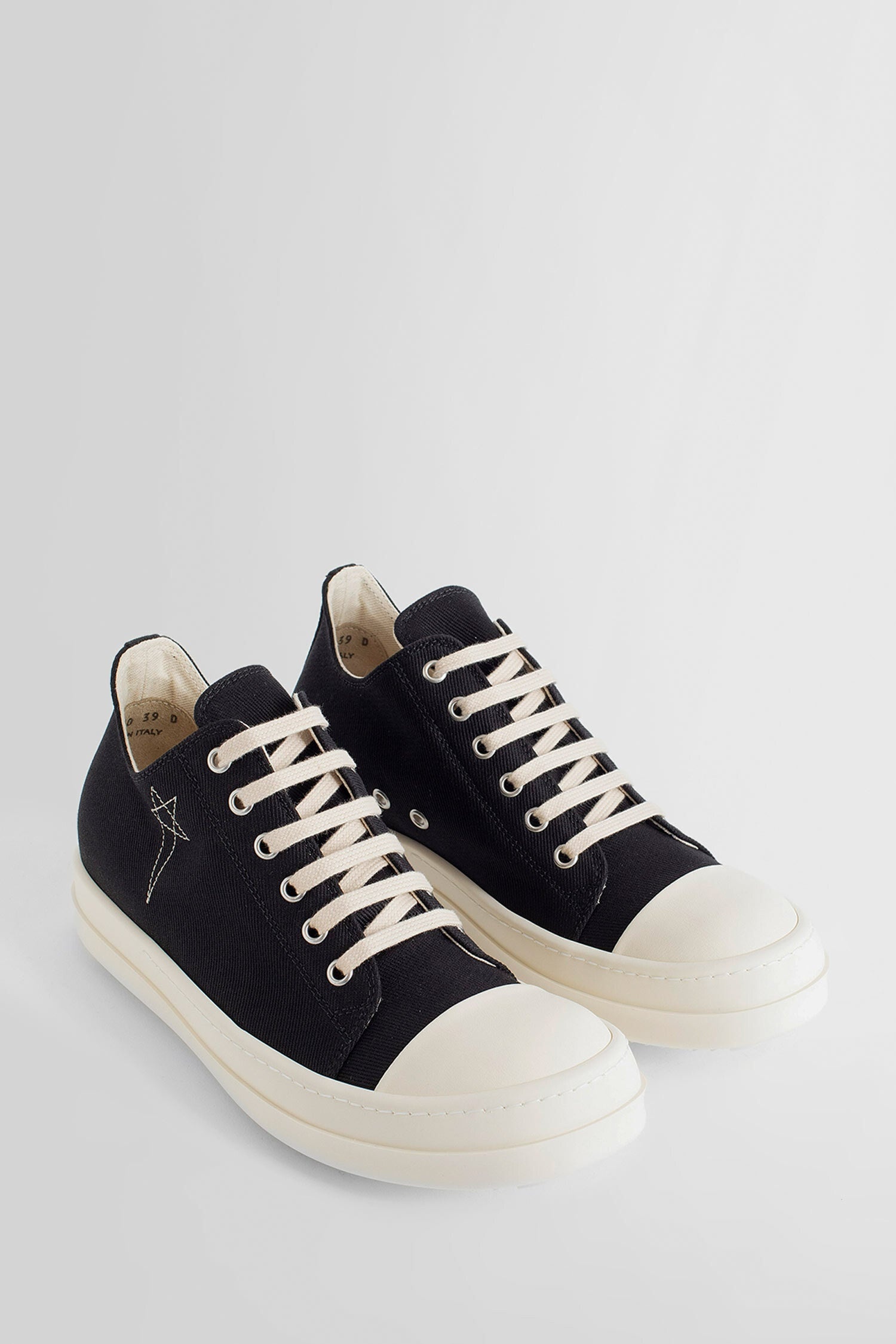 RICK OWENS WOMAN BLACK SNEAKERS - 7