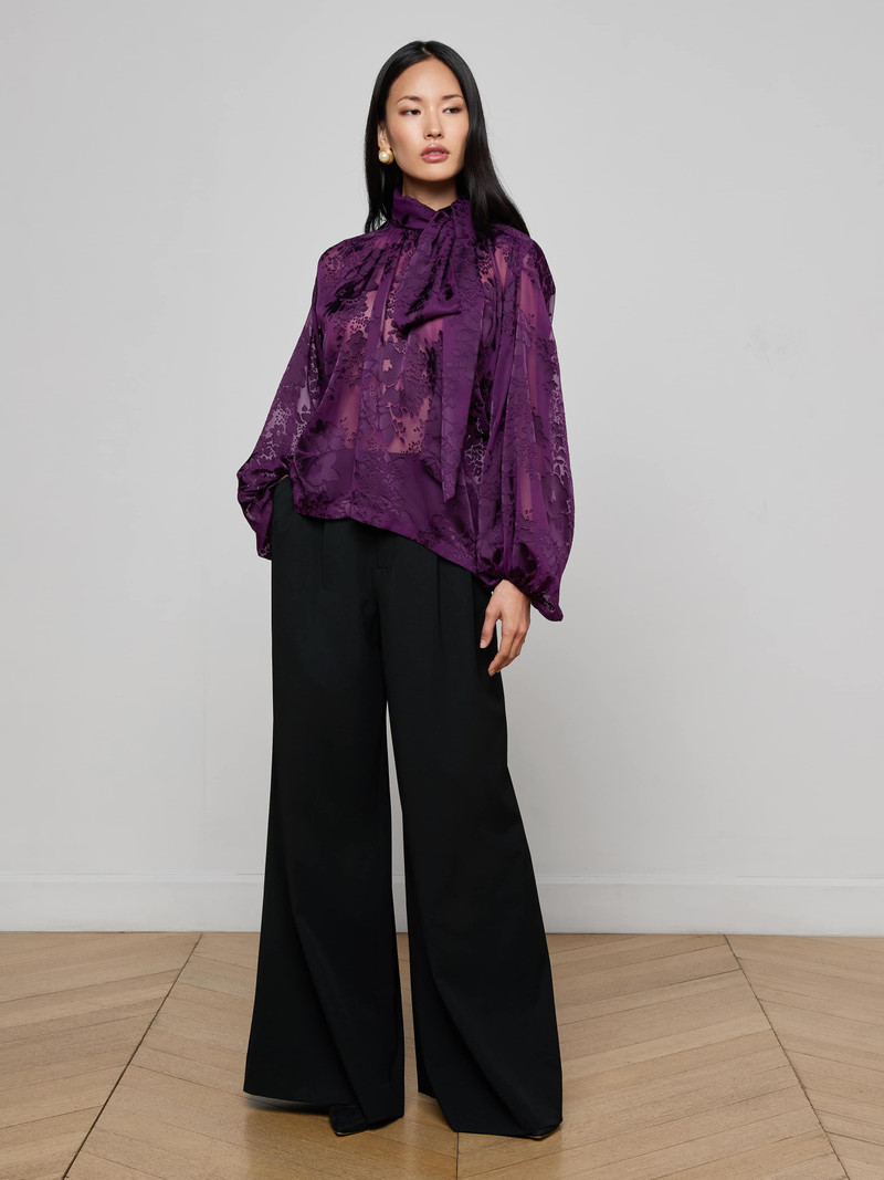 Rhett Burnout Satin Blouse 4
