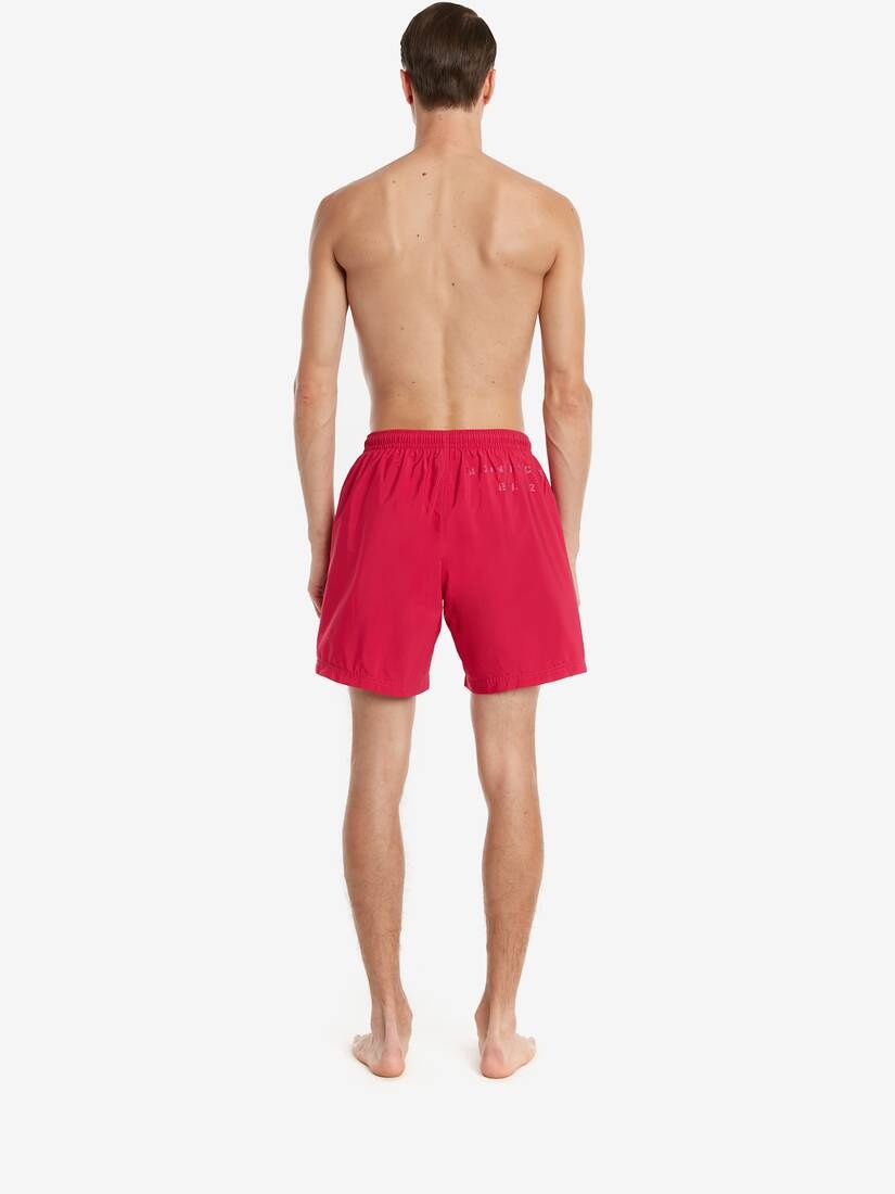 Mcqueen Graffiti Swim Shorts in Fuxia/pink - 4