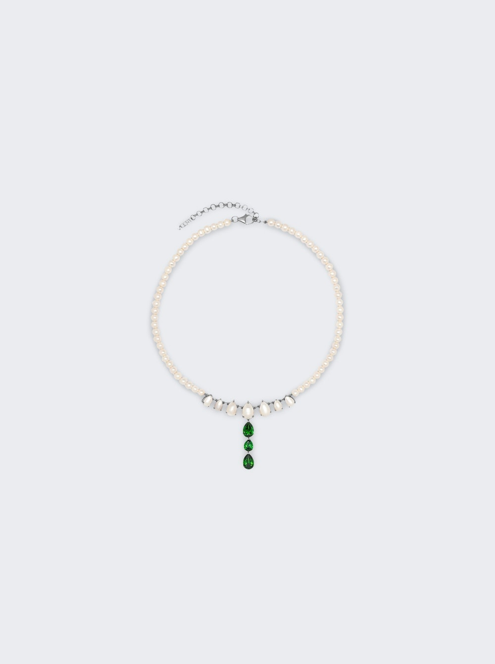 The Freshwater Drop Chain Pearl And White Gold - 2