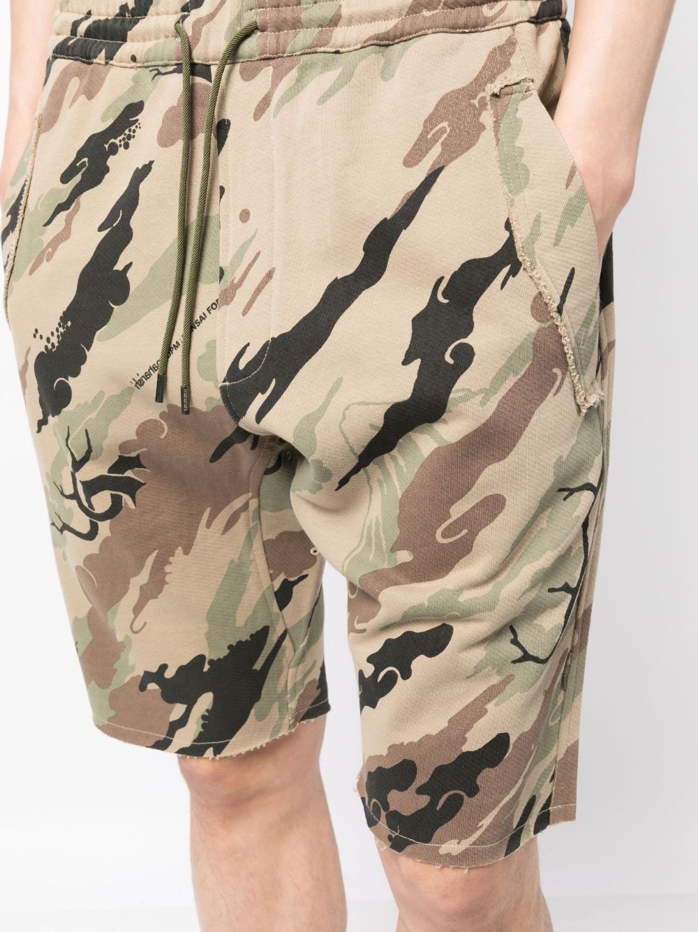 Bonsai Forest-print cotton shorts - 5
