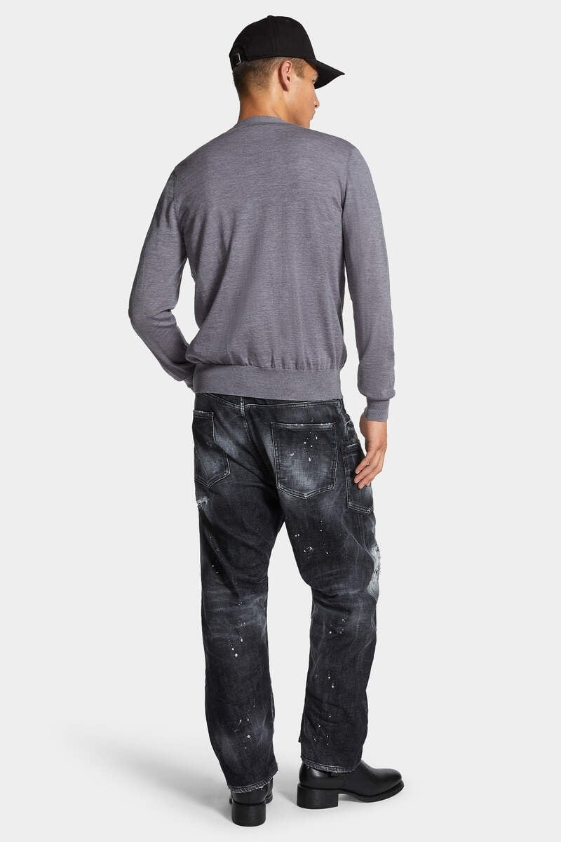 BLACK ROCKY MOUNTAINS WASH KAWAII JEANS - 4