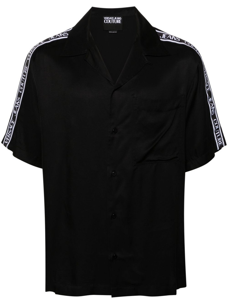 logo-tape short-sleeve shirt 1