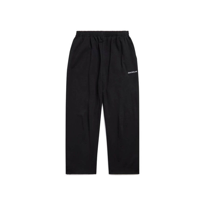 Mirror Balenciaga Cropped Sweatpants in Black 1