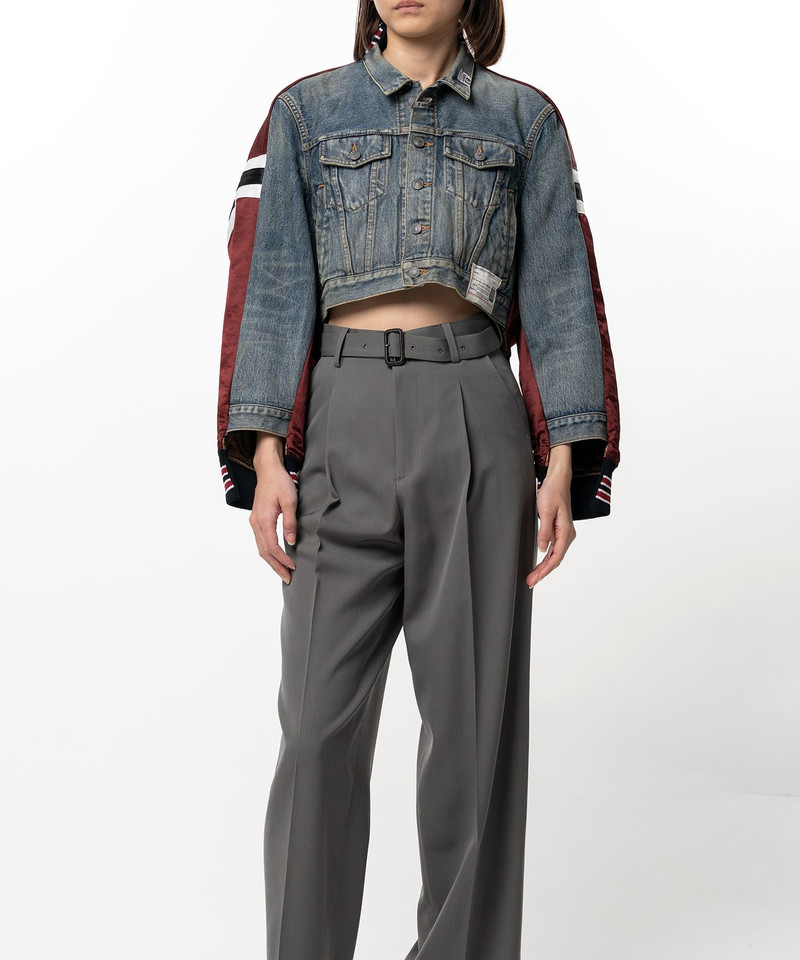Front Back Combined Denim Jacket 12