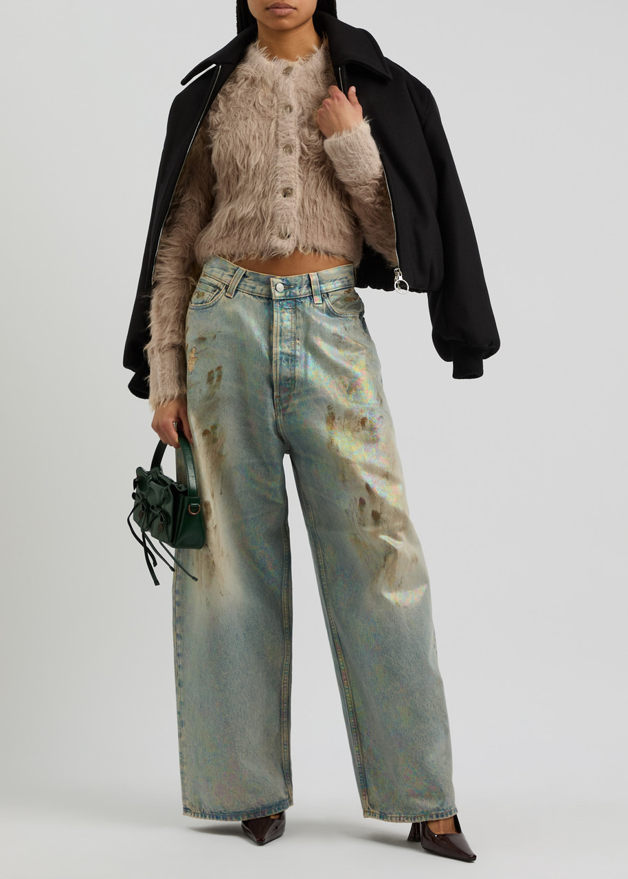 Acne Studios Kradi Textured Knitted Cardigan - 5