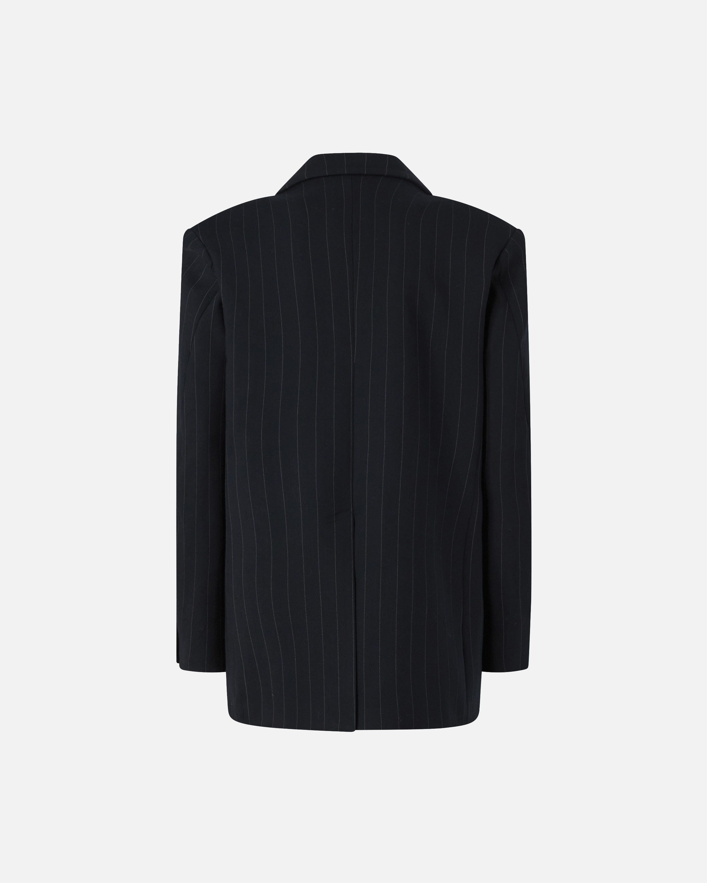 DOUBLE-BREASTED PINSTRIPED WOOL BLAZER - 2