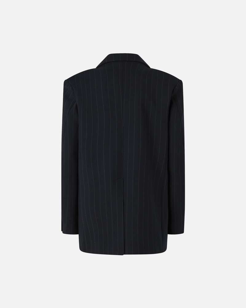PINKO DOUBLE-BREASTED PINSTRIPED WOOL BLAZER outlook