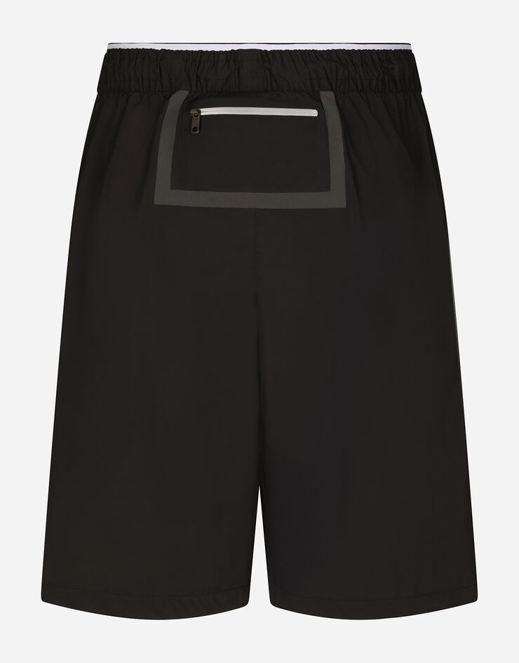 Long swim trunks with DG logo band - 2