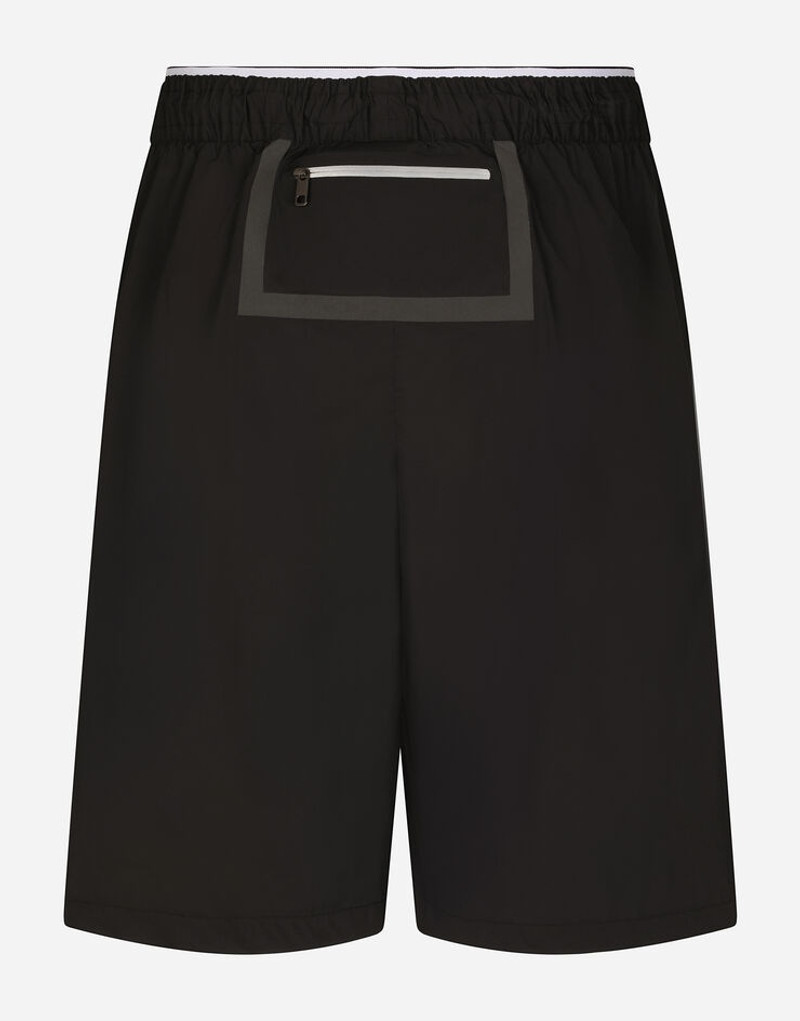 Dolce & Gabbana Long swim trunks with DG logo band outlook