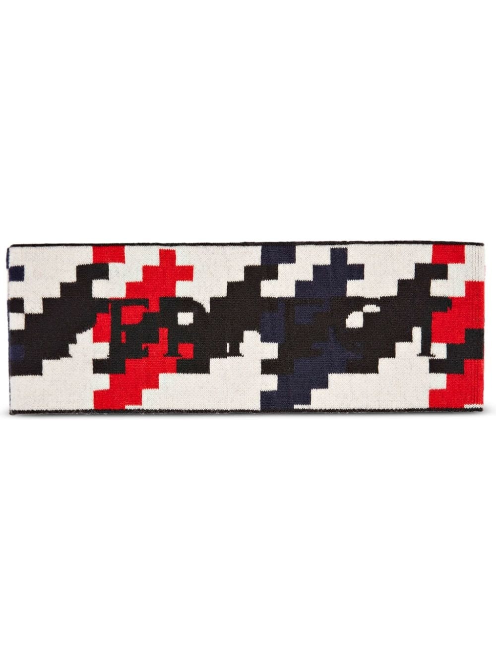 houndstooth-print logo head band - 1