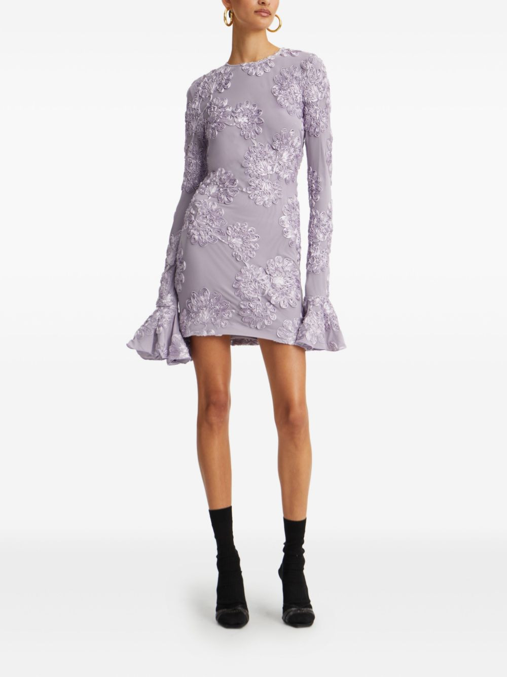 floral mesh dress - 2