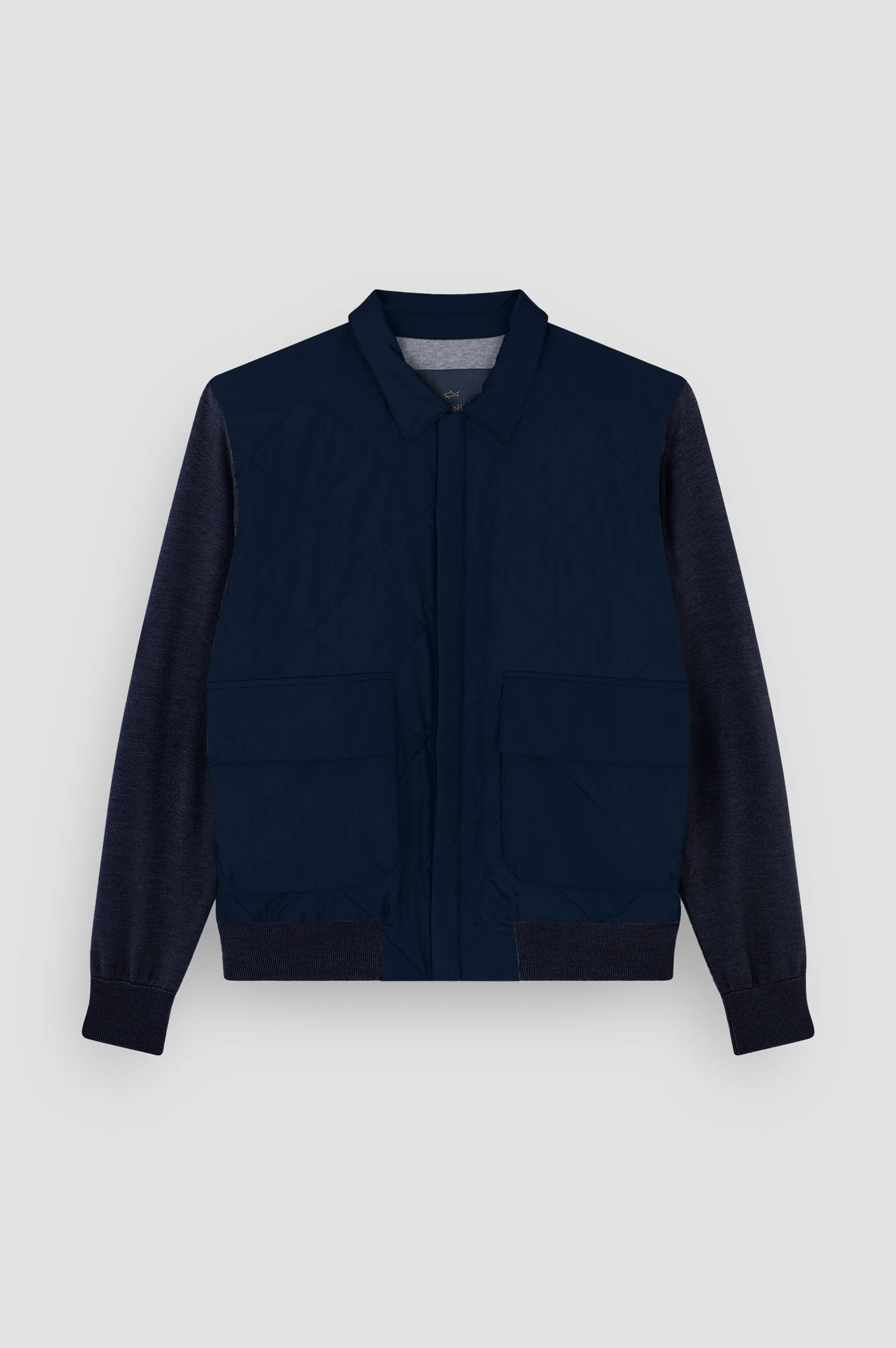 HYBRID ZIP-UP SHAKET IN TYPHOON® SILK, WOOL AND SILK - 1