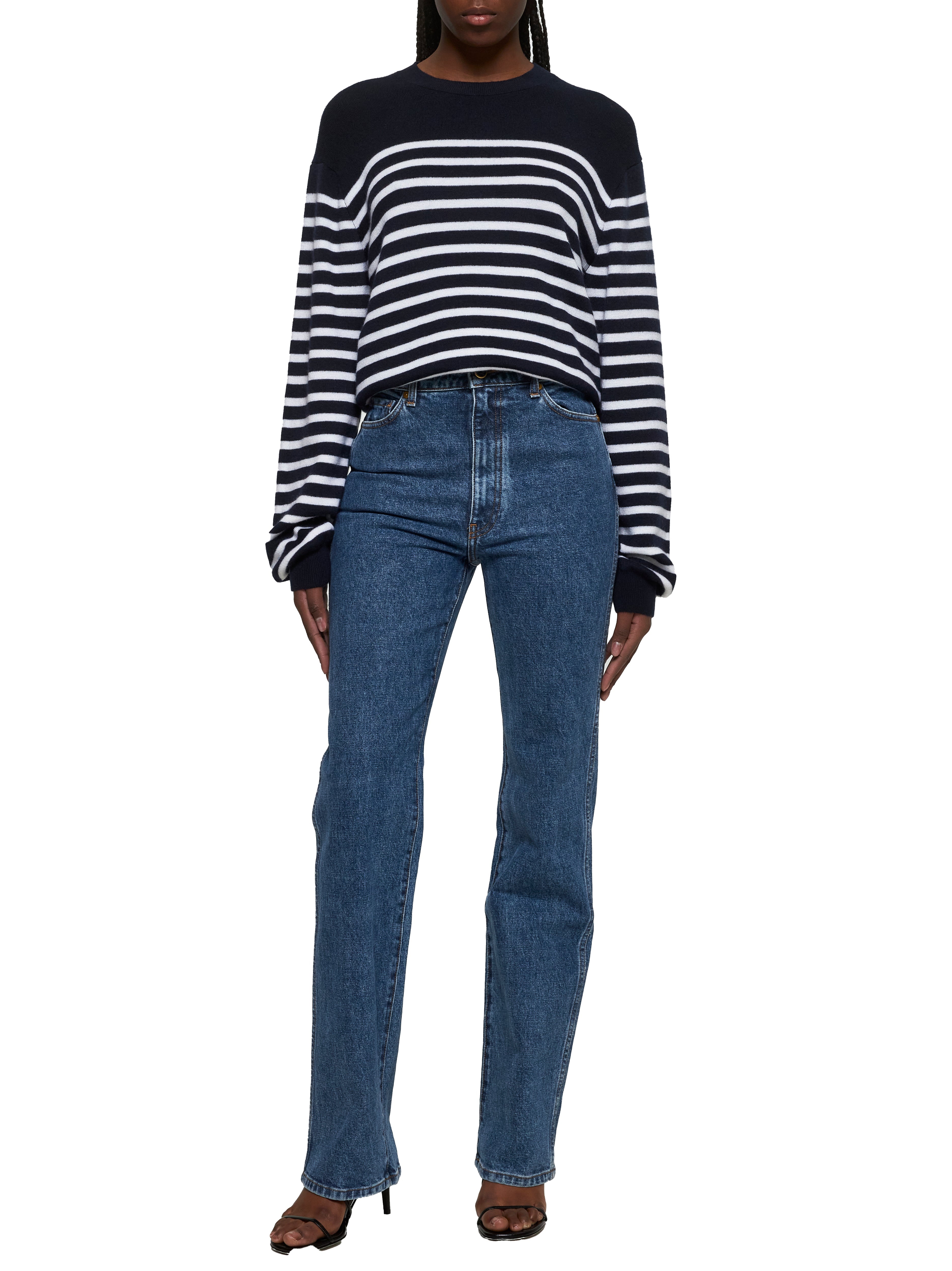 Striped cashmere Viola sweater - 2