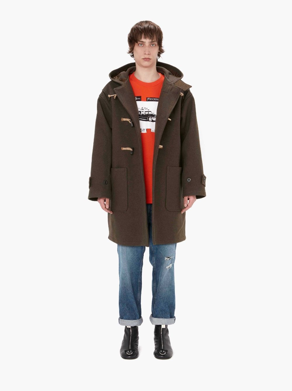 JW Anderson A.P.C. X JW ANDERSON MANTEAU COLIN DUFFLE COAT REVERSIBLE