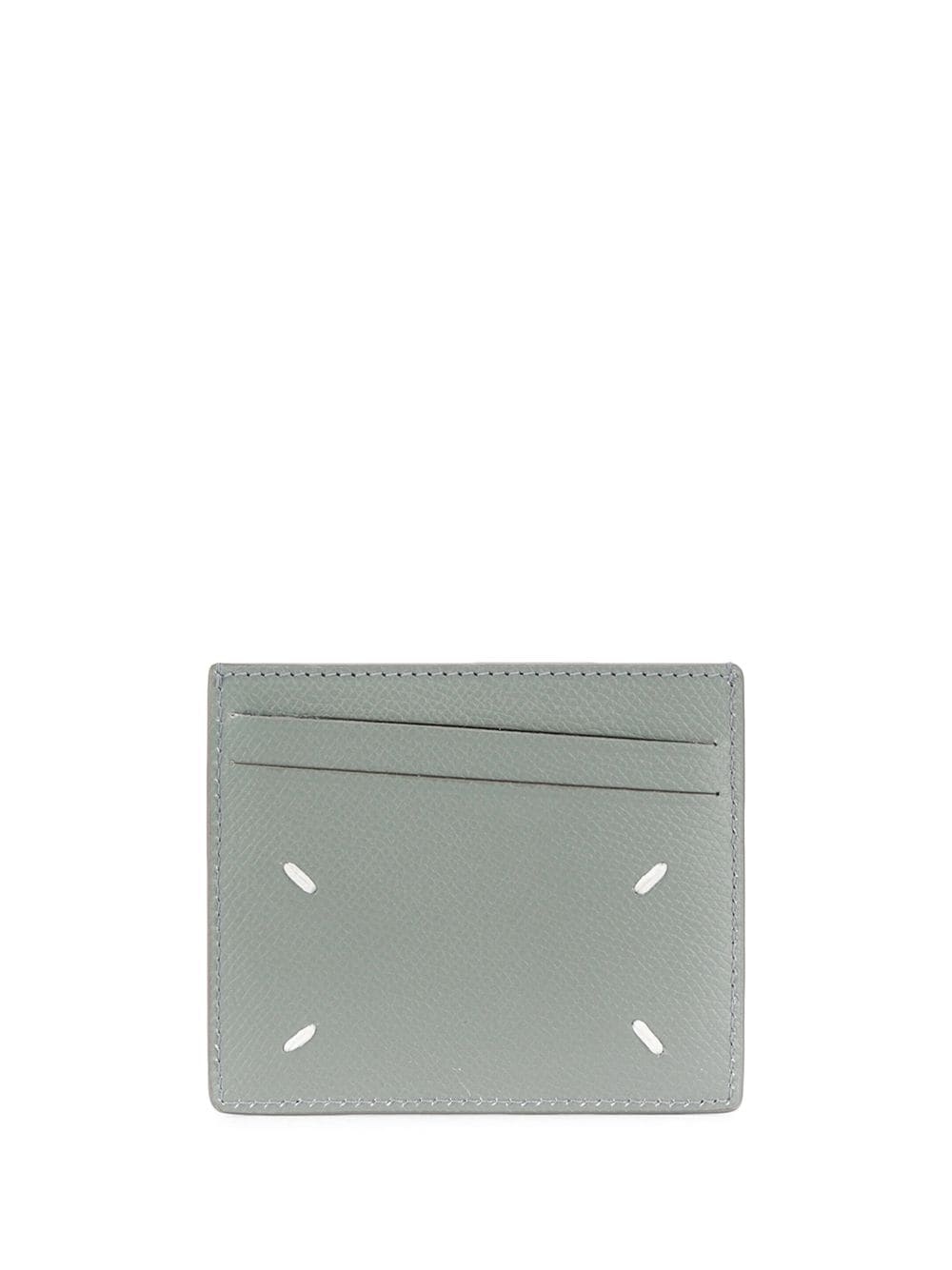 diagonal card slot logo print cardholder - 2