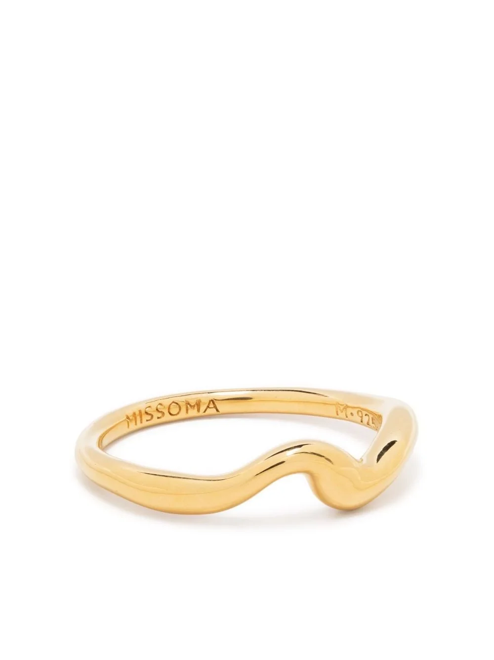 Molten wave polished ring - 1