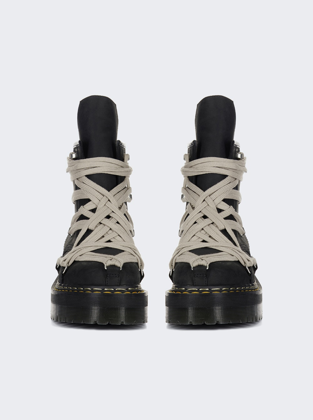 X Dr. Martens 1460 Quad Sole Megalace Boot Black - 2