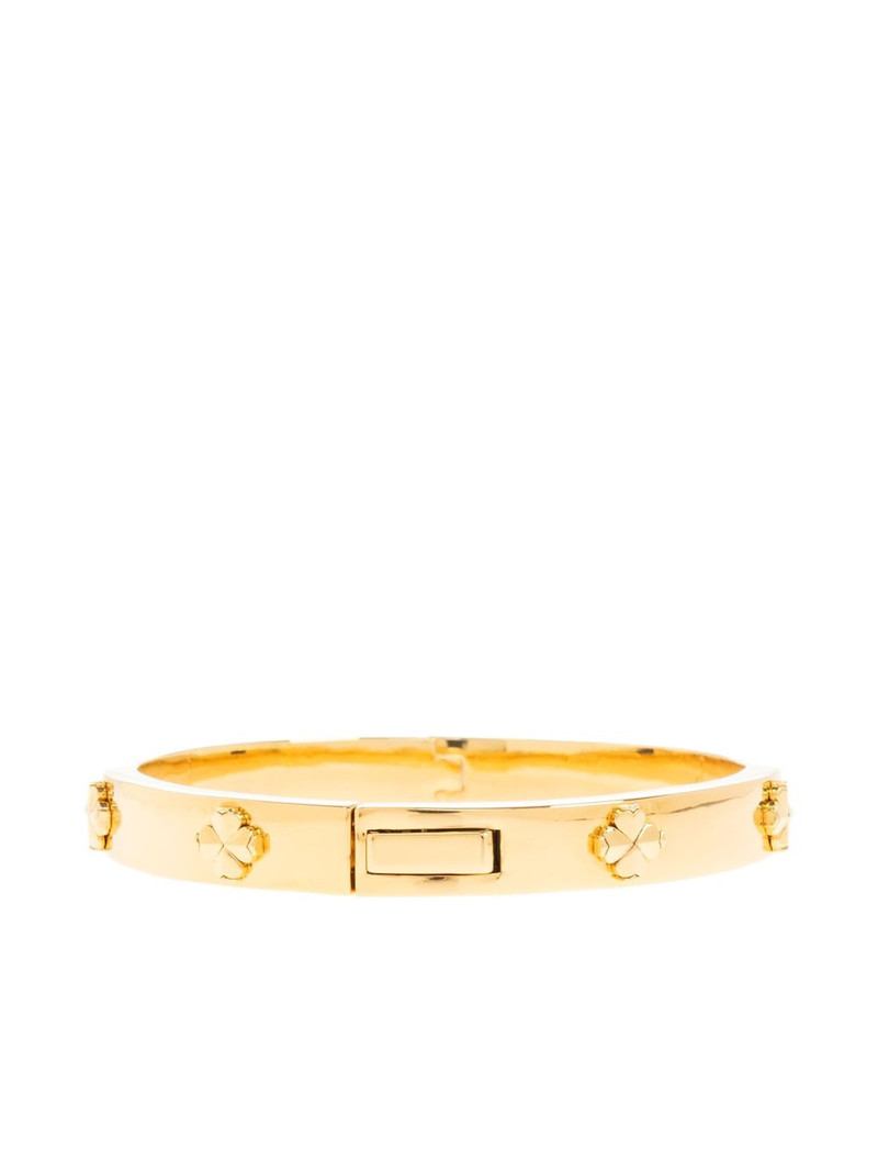 clover-embellished bangle bracelet 4