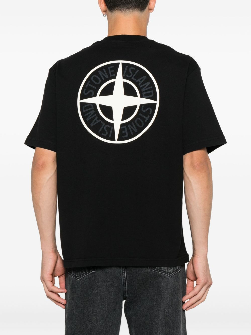 logo-print cotton T-shirt - 3