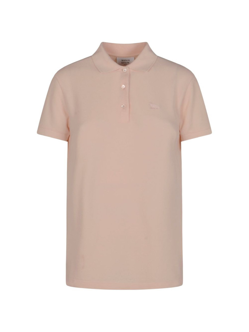 logo-embroidered polo shirt 1