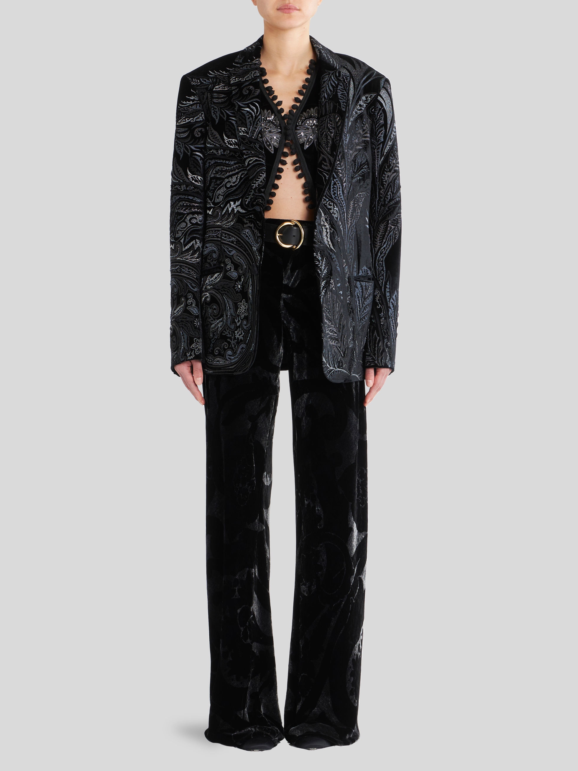 EMBROIDERED VELVET WAISTCOAT - 3