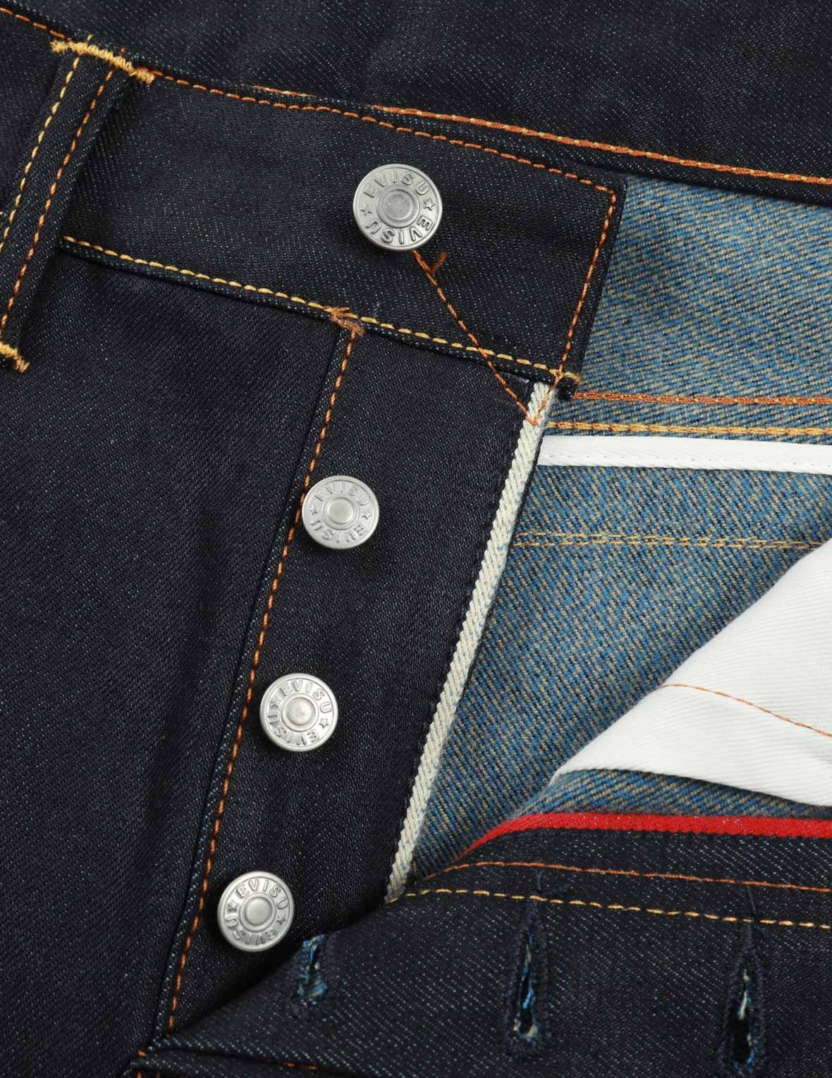 Kumadori Daruma Print Carrot Fit Denim Jeans #2017 - 10