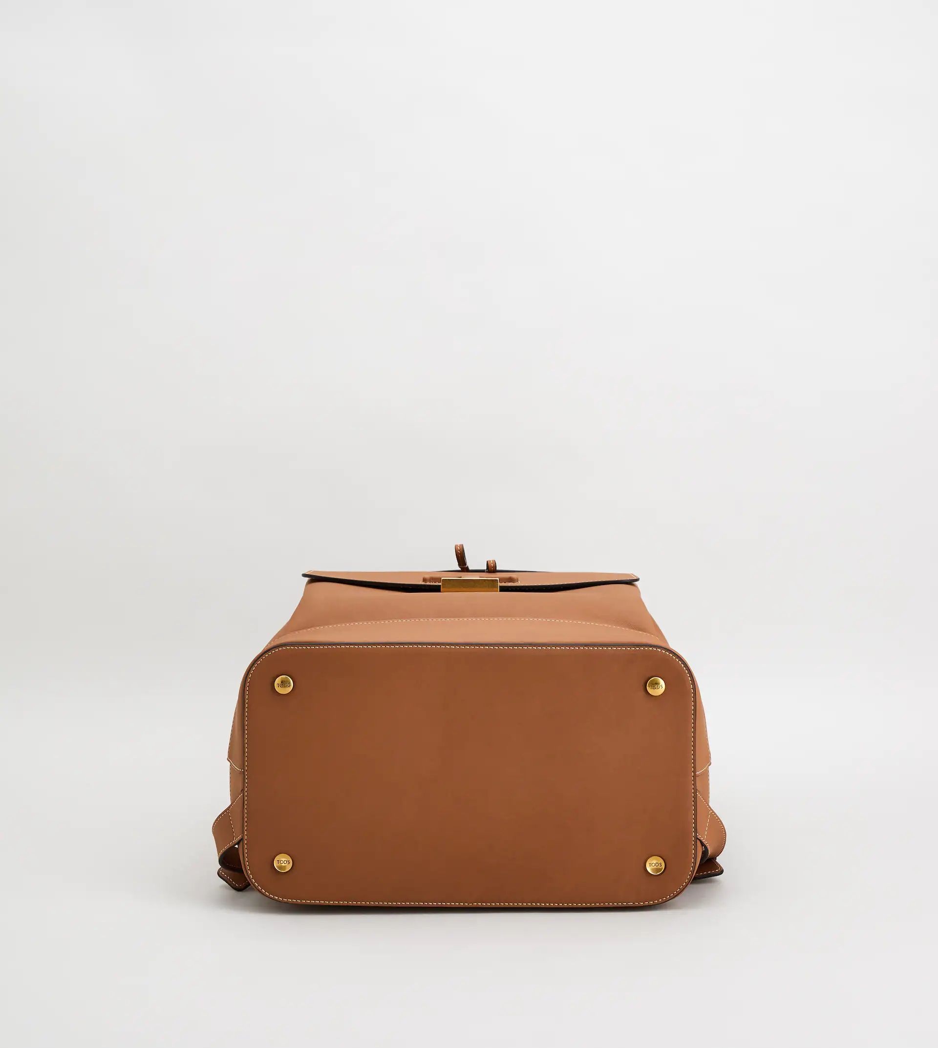 TIMELESS BACKPACK IN LEATHER MEDIUM - BROWN - 4