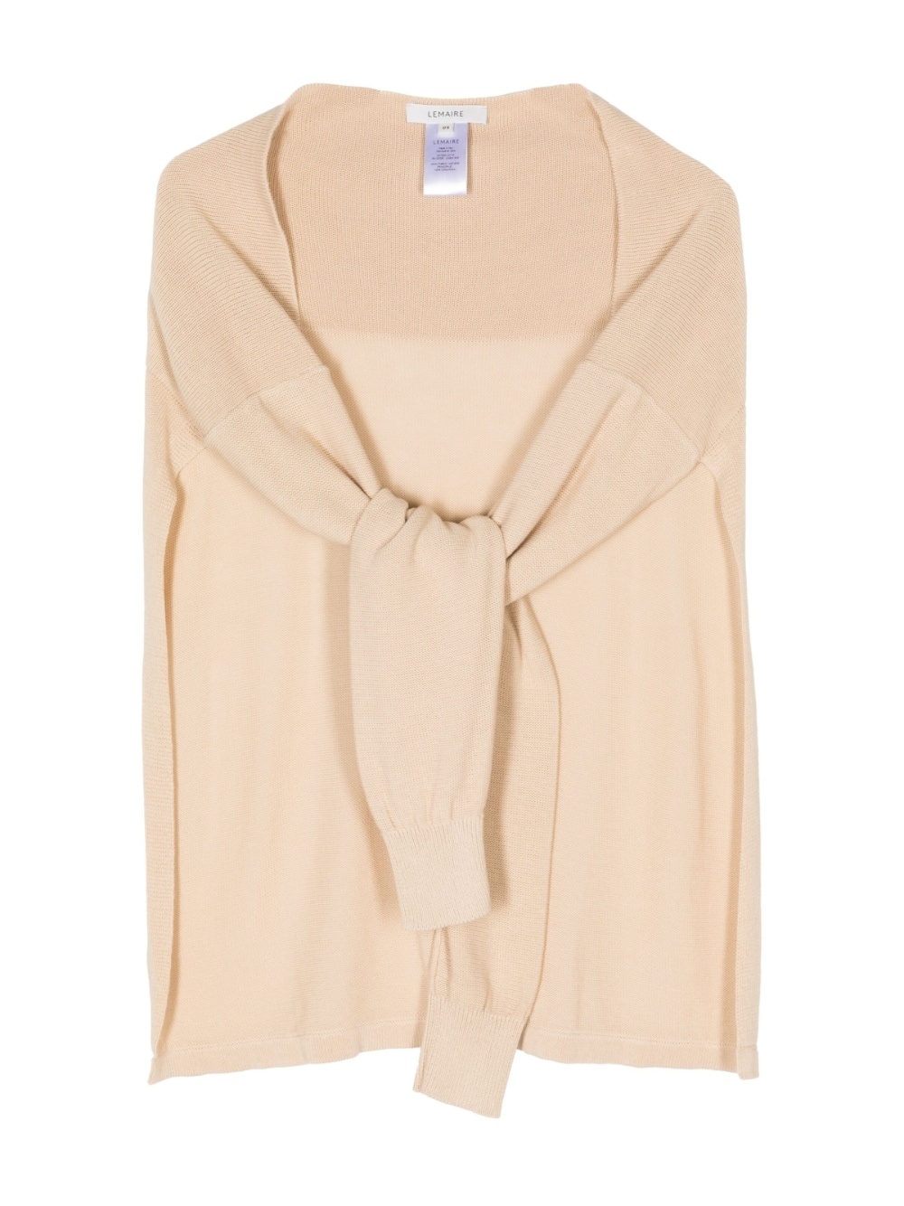 ribbed-edge cotton scarf - 1