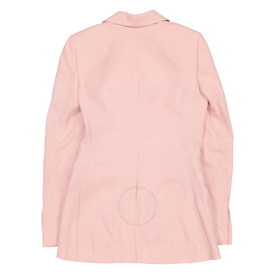 Stella Mccartney Rose Fluid Linen Single-Breasted Blazer - 6