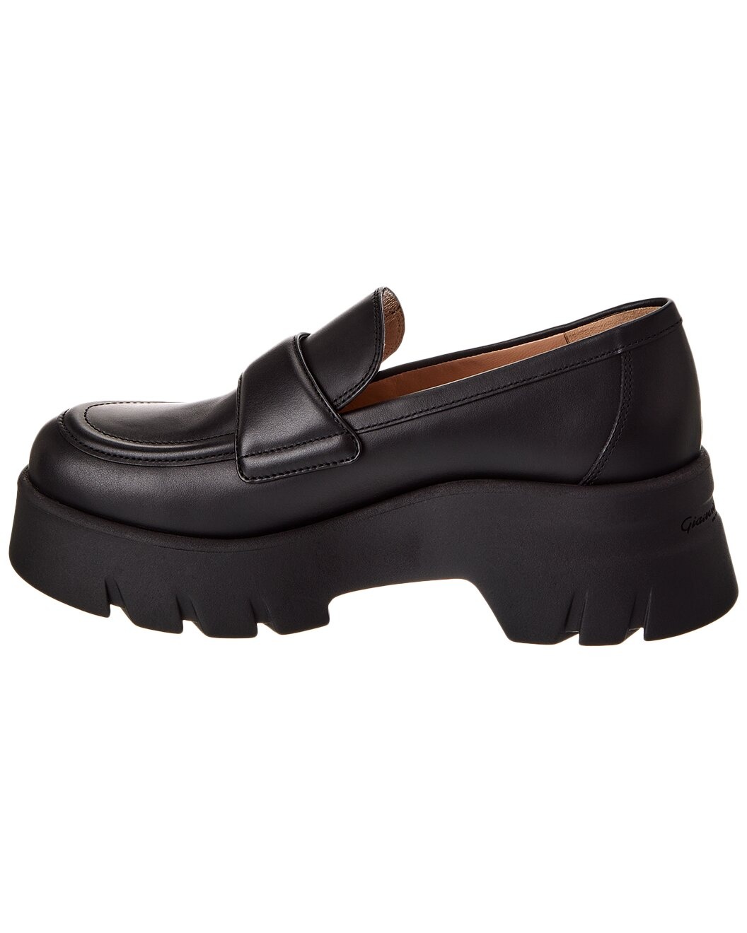 Gianvito Rossi Farren Leather Loafer - 2