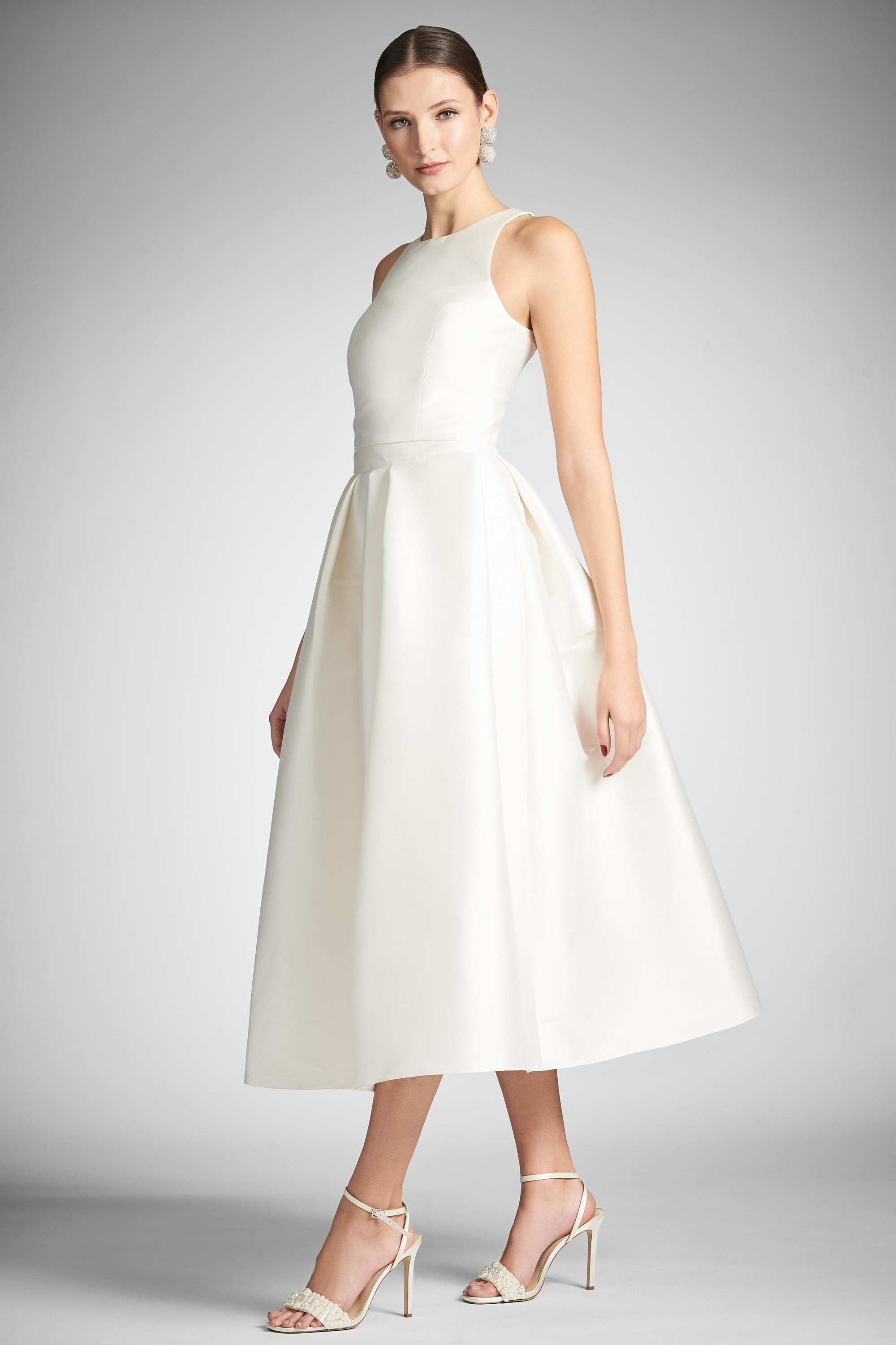 Leighton Skirt - Off White - Mikado - 3