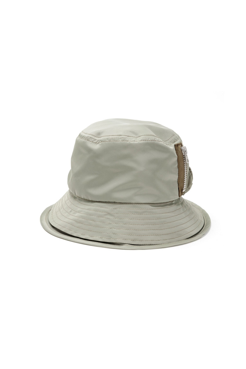 Pocket Double Brim Hat / Nylon Twill 1