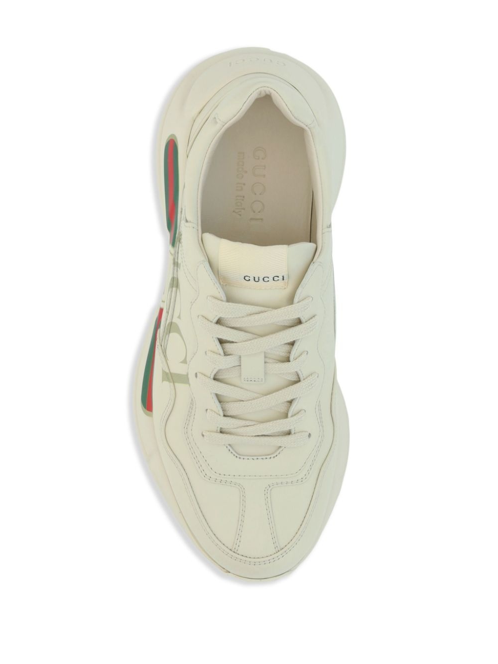 Rhyton-logo leather sneakers - 4