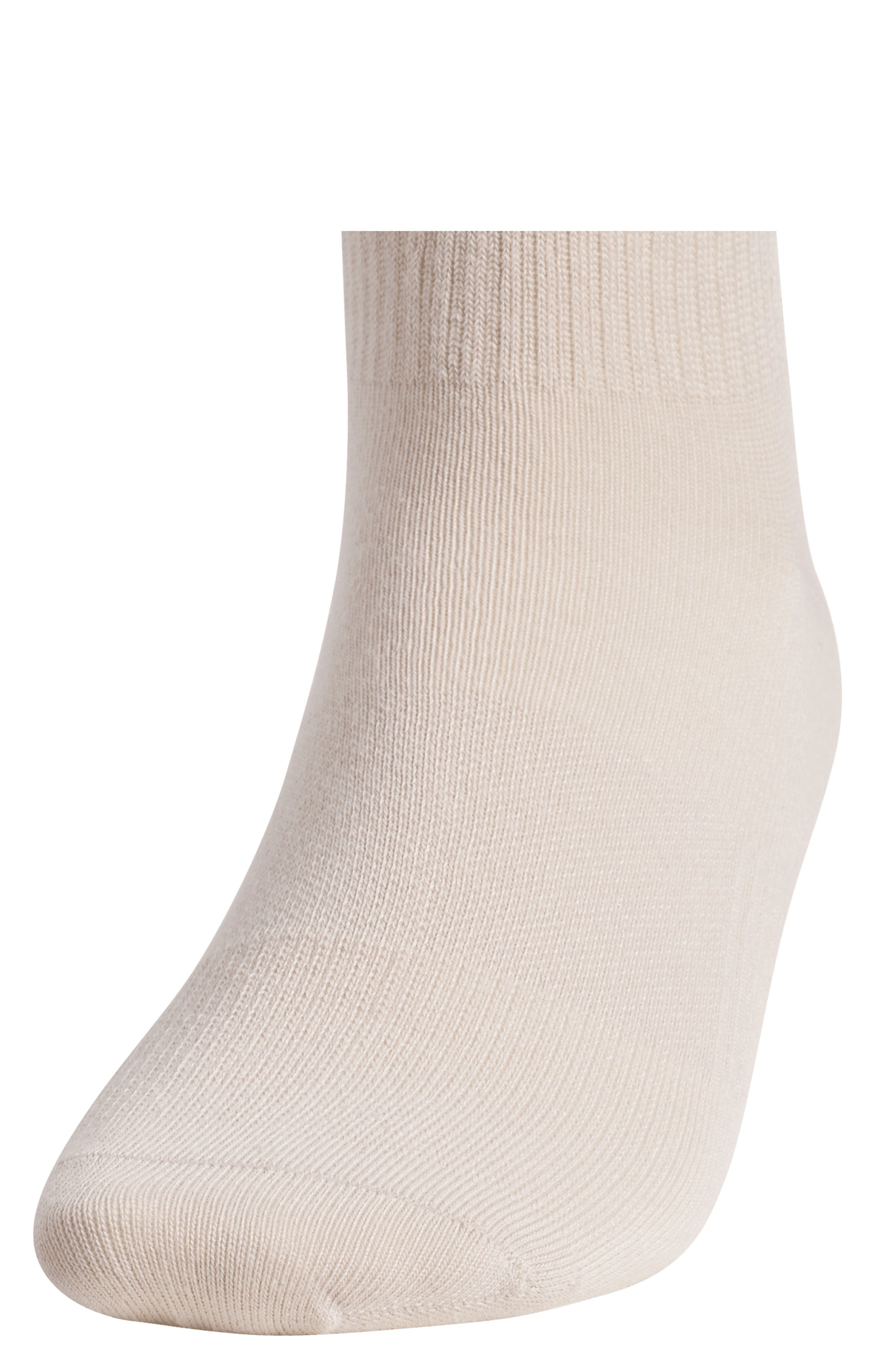 adidas Gender Inclusive Originals Superlit Assorted 6-Pack Quarter Socks in Beige/Grey/Wonder White  - 4