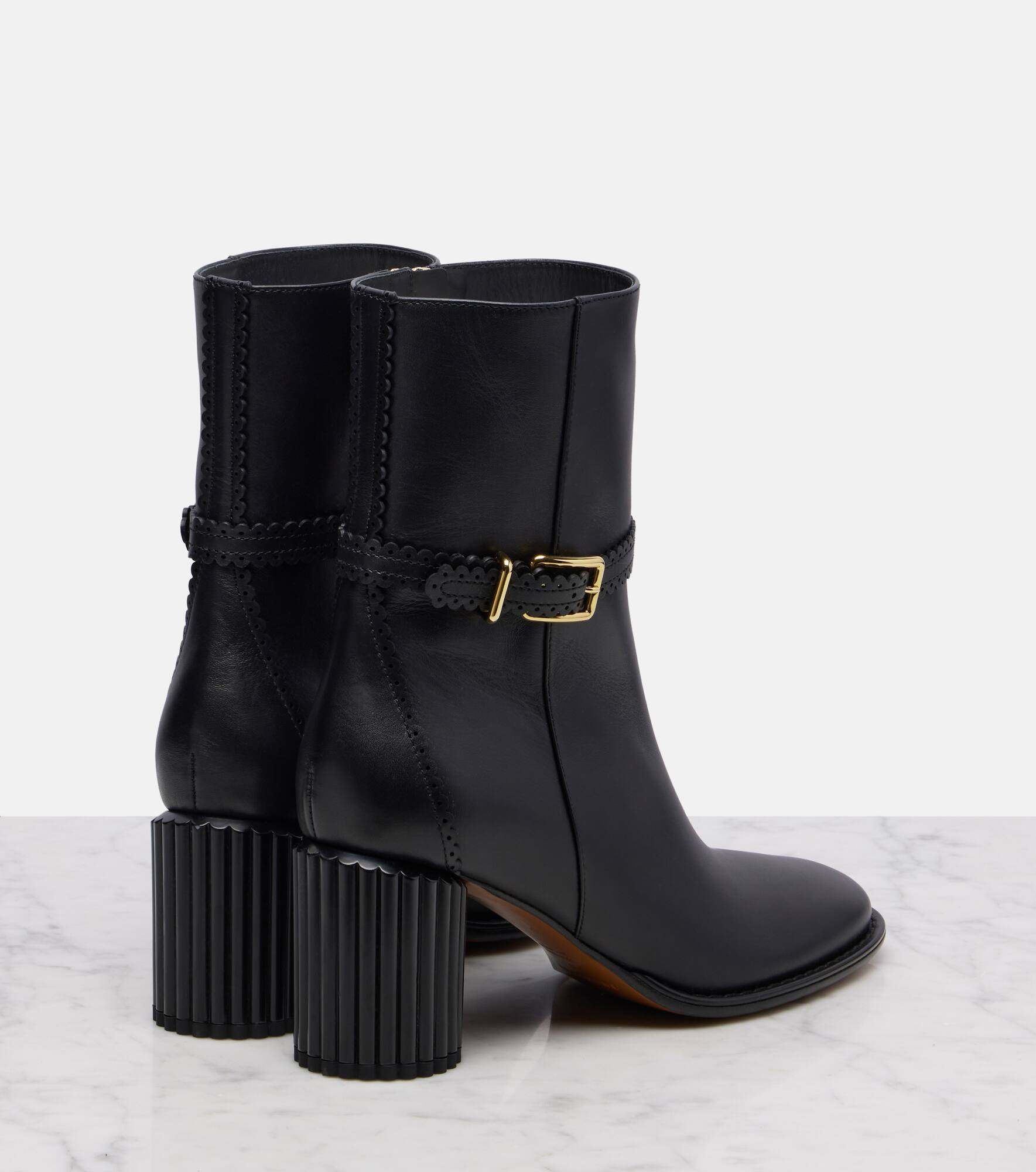 Eddie 70 leather ankle boots - 2